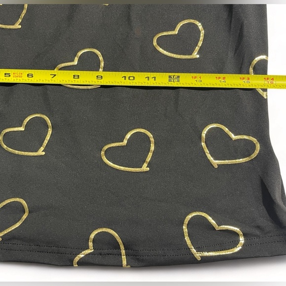 Heart Print Tank Top - Sleeveless Slim Fit - Classic Crew Neck | Size L | New - Picture 9 of 10